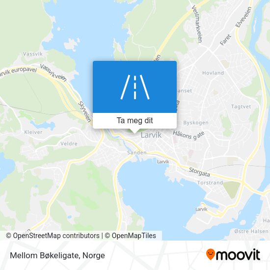 Mellom Bøkeligate kart