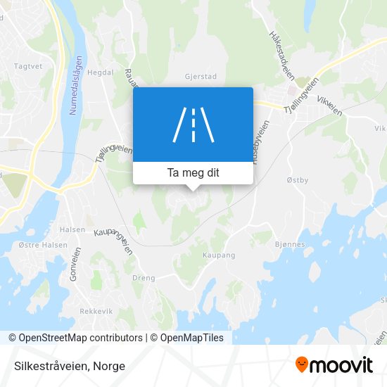 Silkestråveien kart