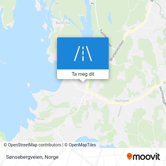 Sønsebergveien kart