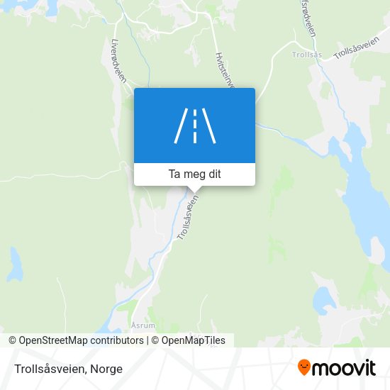 Trollsåsveien kart