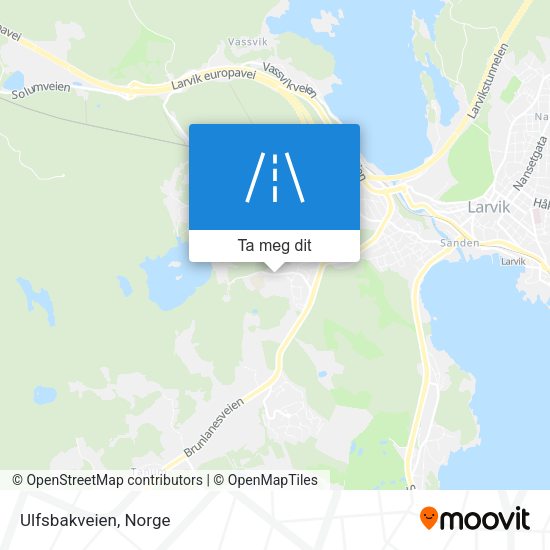 Ulfsbakveien kart