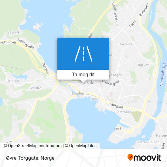 Øvre Torggate kart