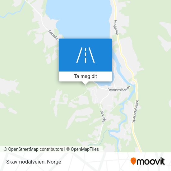 Skavmodalveien kart
