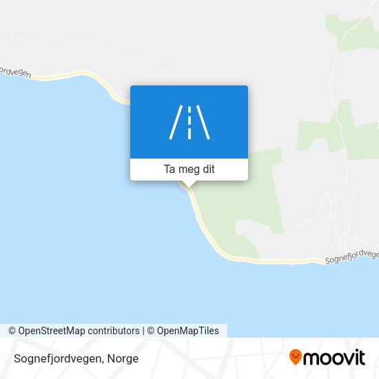 Sognefjordvegen kart