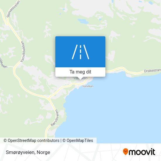 Smørøyveien kart