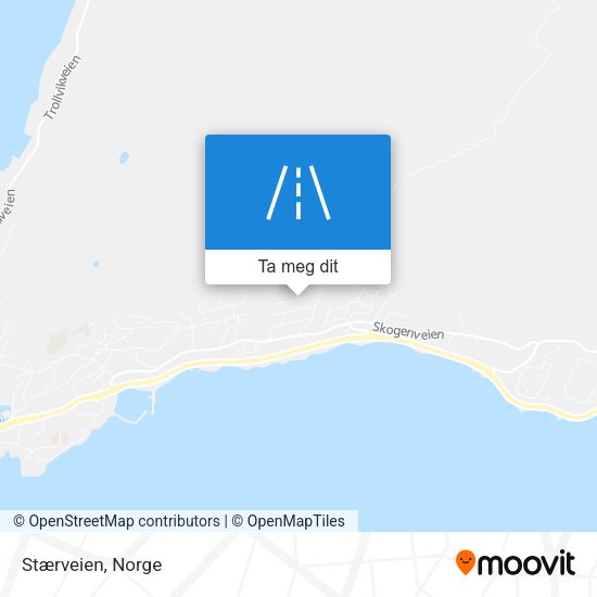 Stærveien kart