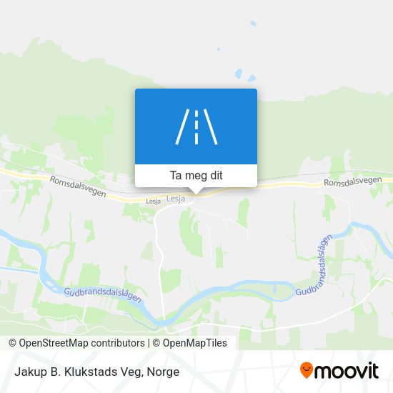 Jakup B. Klukstads Veg kart