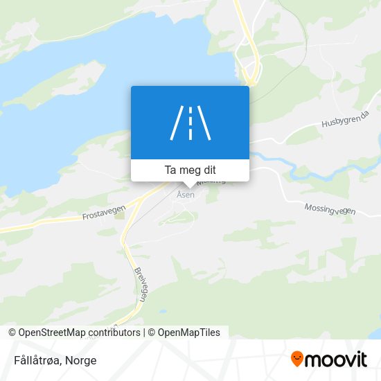 Fållåtrøa kart