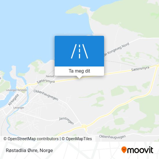Røstadlia Øvre kart