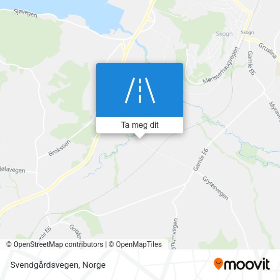 Svendgårdsvegen kart