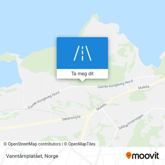 Vanntårnplatået kart