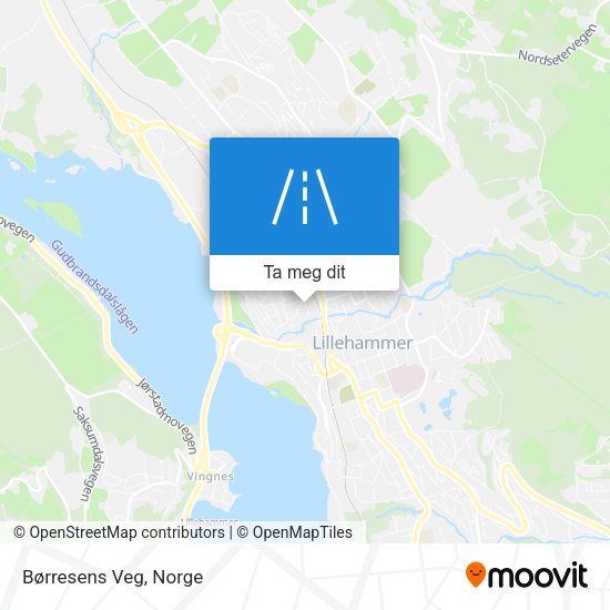 Børresens Veg kart