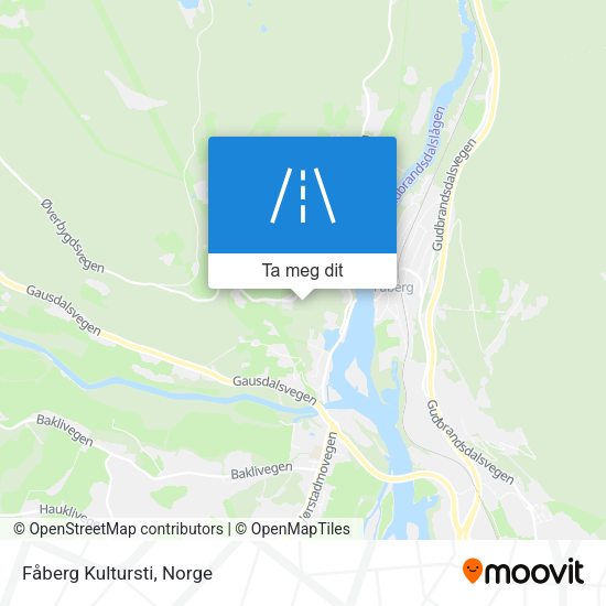 Fåberg Kultursti kart