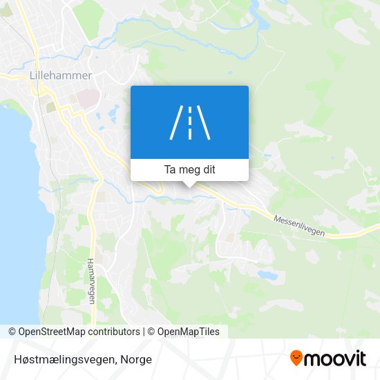Høstmælingsvegen kart