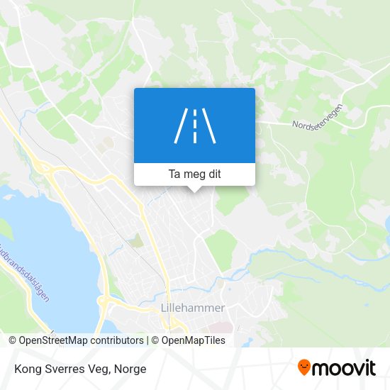 Kong Sverres Veg kart