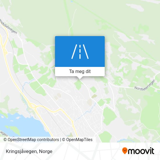 Kringsjåvegen kart