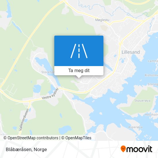 Blåbæråsen kart