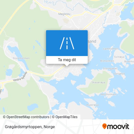 Grøgårdsmyrtoppen kart