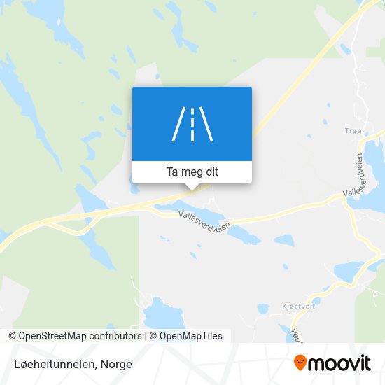 Løeheitunnelen kart