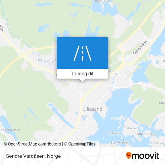 Søndre Vardåsen kart