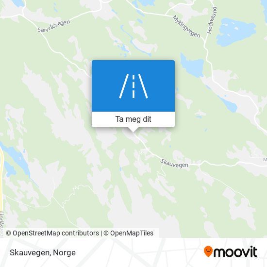 Skauvegen kart