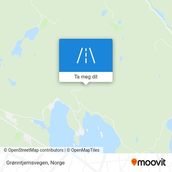 Grønntjernsvegen kart