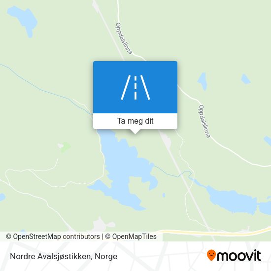 Nordre Avalsjøstikken kart
