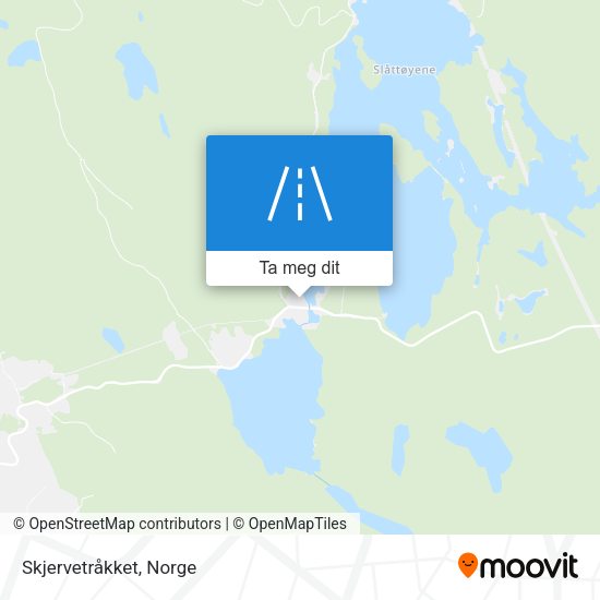 Skjervetråkket kart