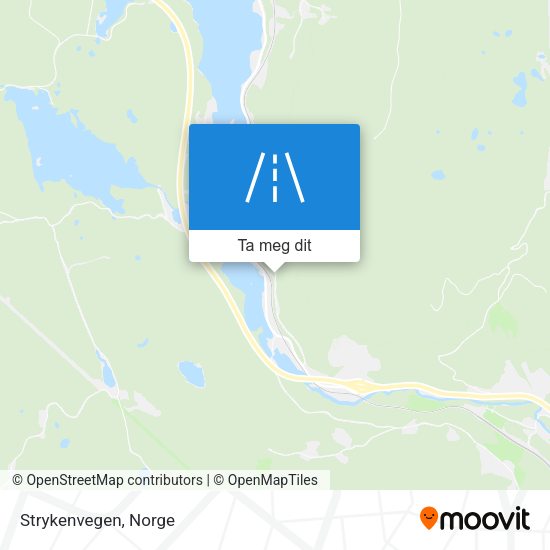 Strykenvegen kart