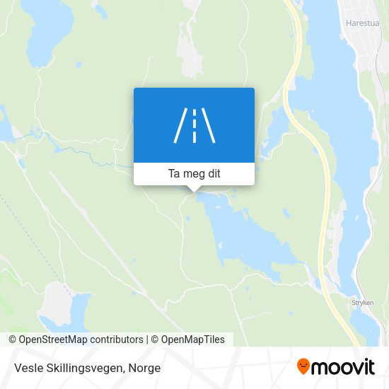 Vesle Skillingsvegen kart