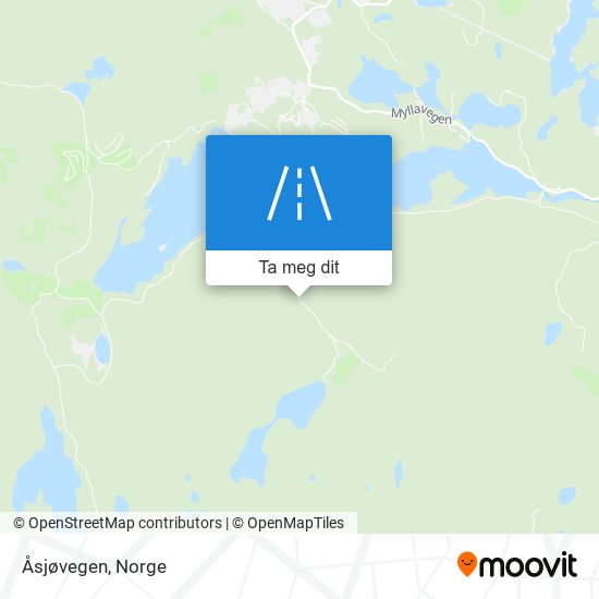 Åsjøvegen kart