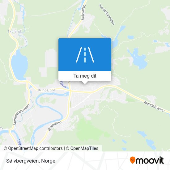 Sølvbergveien kart