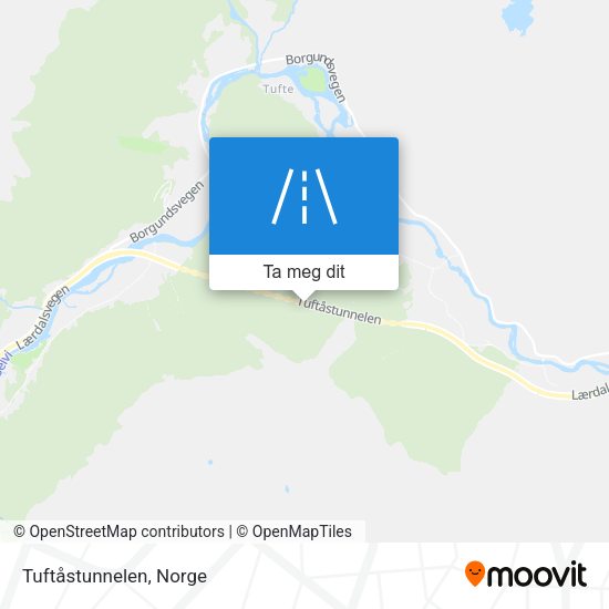 Tuftåstunnelen kart
