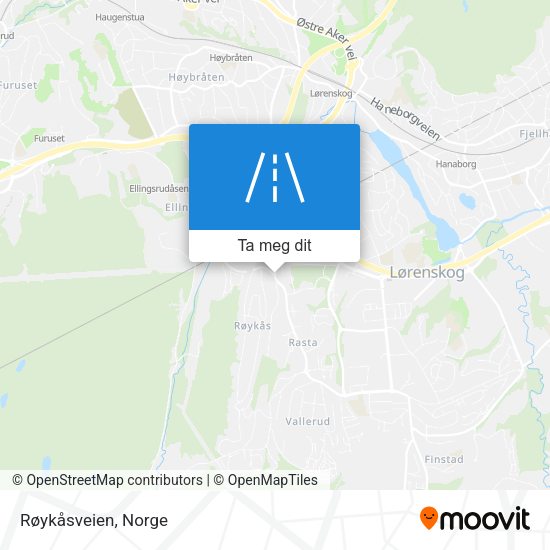 Røykåsveien kart