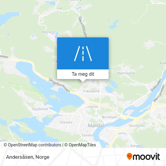 Andersåsen kart