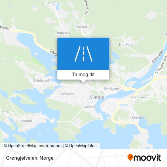 Grøngjelveien kart