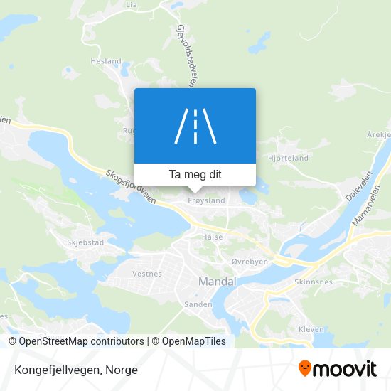 Kongefjellvegen kart