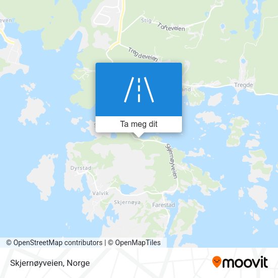 Skjernøyveien kart
