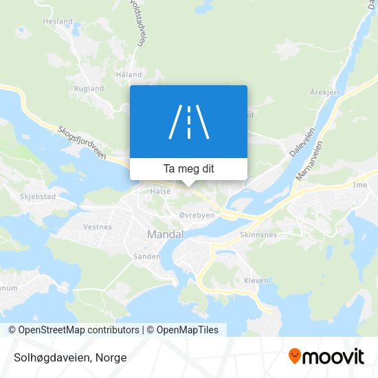 Solhøgdaveien kart