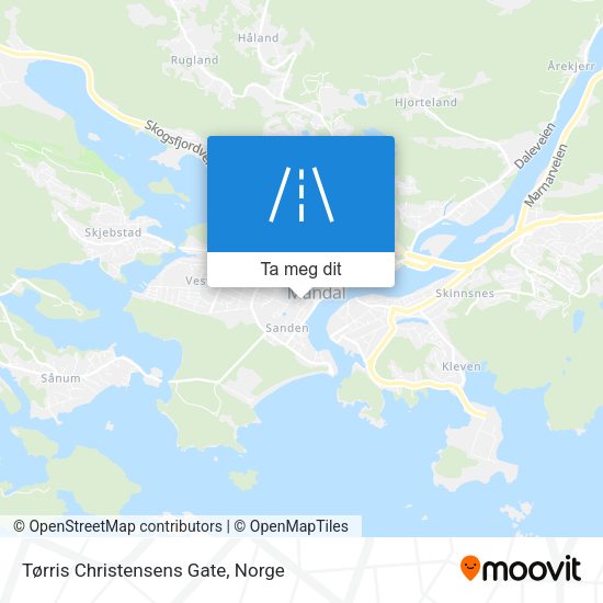 Tørris Christensens Gate kart