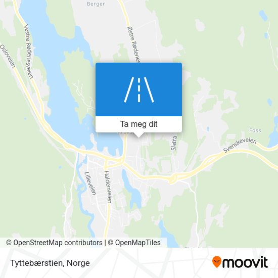 Tyttebærstien kart