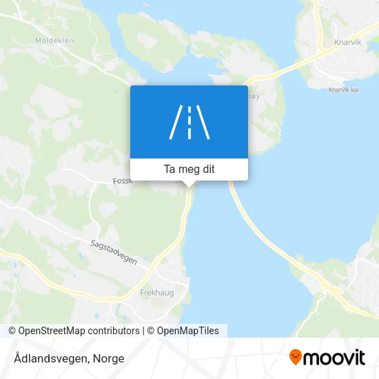 Ådlandsvegen kart