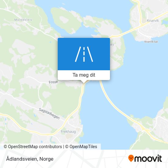 Ådlandsveien kart