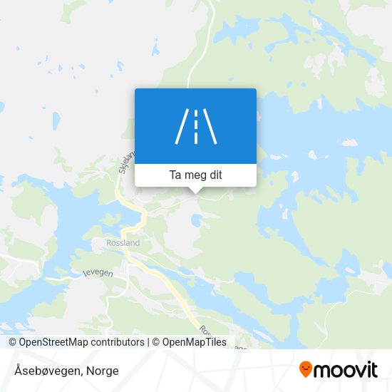 Åsebøvegen kart