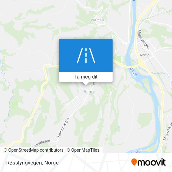 Røsslyngvegen kart