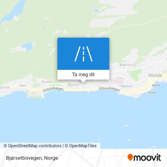 Bjørsetbovegen kart