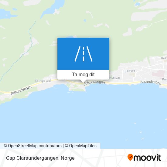 Cap Claraundergangen kart