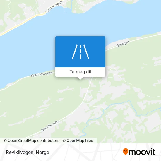 Røviklivegen kart