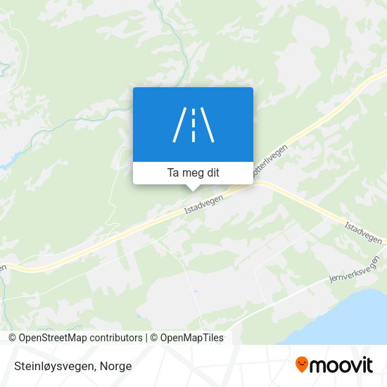 Steinløysvegen kart