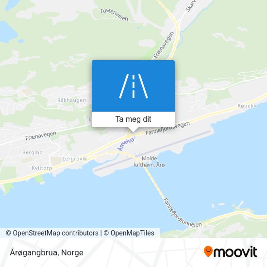 Årøgangbrua kart